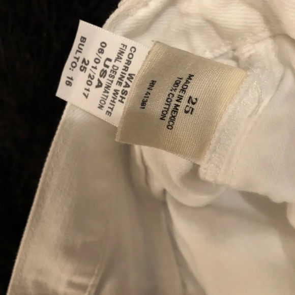 Ralph Lauren Polo Crosby Short Sz 25 Relaxed Cut Off Jean Shorts Corrine White - Picture 3 of 4